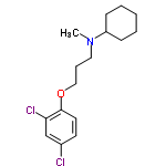 InChI=1/C16H23Cl2NO/c1-19(14-6-3-2-4-7-14)10-5-11-20-16-9-8-13(17)12-15(16)18/h8-9,12,14H,2-7,10-11H2,1H3