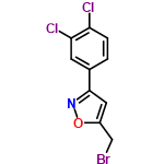 InChI=1/C10H6BrCl2NO/c11-5-7-4-10(14-15-7)6-1-2-8(12)9(13)3-6/h1-4H,5H2