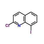 InChI=1/C9H5ClIN/c10-8-5-4-6-2-1-3-7(11)9(6)12-8/h1-5H