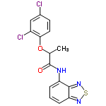 InChI=1/C15H11Cl2N3O2S/c1-8(22-13-6-5-9(16)7-10(13)17)15(21)18-11-3-2-4-12-14(11)20-23-19-12/h2-8H,1H3,(H,18,21)