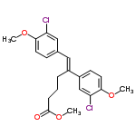 InChI=1/C21H22Cl2O4/c1-25-19-9-7-14(12-17(19)22)11-15(5-4-6-21(24)27-3)16-8-10-20(26-2)18(23)13-16/h7-13H,4-6H2,1-3H3/b15-11+