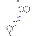 InChI=1/C20H19N3OS/c1-14-6-5-7-16(12-14)22-20(25)23-21-13-15-10-11-19(24-2)18-9-4-3-8-17(15)18/h3-13H,1-2H3,(H2,22,23,25)/b21-13+