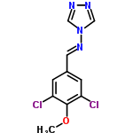 InChI=1/C10H8Cl2N4O/c1-17-10-8(11)2-7(3-9(10)12)4-15-16-5-13-14-6-16/h2-6H,1H3/b15-4+