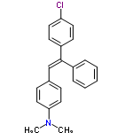 InChI=1/C22H20ClN/c1-24(2)21-14-8-17(9-15-21)16-22(18-6-4-3-5-7-18)19-10-12-20(23)13-11-19/h3-16H,1-2H3/b22-16+