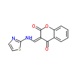 InChI=1/C13H8N2O3S/c16-11-8-3-1-2-4-10(8)18-12(17)9(11)7-15-13-14-5-6-19-13/h1-7H,(H,14,15)/b9-7-