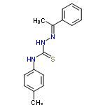 InChI=1/C16H17N3S/c1-12-8-10-15(11-9-12)17-16(20)19-18-13(2)14-6-4-3-5-7-14/h3-11H,1-2H3,(H2,17,19,20)/b18-13+