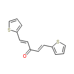 InChI=1/C13H10OS2/c14-11(5-7-12-3-1-9-15-12)6-8-13-4-2-10-16-13/h1-10H/b7-5+,8-6+