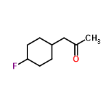 InChI=1/C9H15FO/c1-7(11)6-8-2-4-9(10)5-3-8/h8-9H,2-6H2,1H3