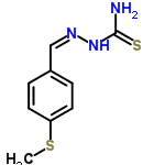 InChI=1/C9H11N3S2/c1-14-8-4-2-7(3-5-8)6-11-12-9(10)13/h2-6H,1H3,(H3,10,12,13)/b11-6-