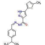 InChI=1/C19H20N4OS/c1-12(2)15-7-5-14(6-8-15)11-20-23-19(24)17-10-16(21-22-17)18-9-4-13(3)25-18/h4-12H,1-3H3,(H,21,22)(H,23,24)/b20-11-