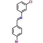 InChI=1/C13H9BrClN/c14-11-6-4-10(5-7-11)9-16-13-3-1-2-12(15)8-13/h1-9H/b16-9+