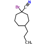 InChI=1/C11H18BrN/c1-2-4-10-5-3-7-11(12,9-13)8-6-10/h10H,2-8H2,1H3