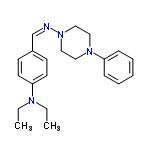 InChI=1/C21H28N4/c1-3-23(4-2)21-12-10-19(11-13-21)18-22-25-16-14-24(15-17-25)20-8-6-5-7-9-20/h5-13,18H,3-4,14-17H2,1-2H3/b22-18-