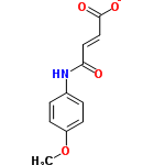 InChI=1/C11H11NO4/c1-16-9-4-2-8(3-5-9)12-10(13)6-7-11(14)15/h2-7H,1H3,(H,12,13)(H,14,15)/p-1/b7-6+