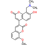 InChI=1/C22H19NO6/c1-23(2)11-16-17(24)8-7-13-14(10-19(25)28-21(13)16)15-9-12-5-4-6-18(27-3)20(12)29-22(15)26/h4-10,24H,11H2,1-3H3