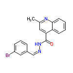 InChI=1/C18H14BrN3O/c1-12-9-16(15-7-2-3-8-17(15)21-12)18(23)22-20-11-13-5-4-6-14(19)10-13/h2-11H,1H3,(H,22,23)/b20-11-