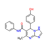 InChI=1/C19H17N5O2/c1-12-16(18(26)23-14-5-3-2-4-6-14)17(13-7-9-15(25)10-8-13)24-19(22-12)20-11-21-24/h2-11,17,25H,1H3,(H,23,26)(H,20,21,22)