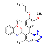 InChI=1/C23H26N6O4/c1-5-12-33-18-11-10-15(13-19(18)32-4)21-20(14(2)24-23-26-27-28-29(21)23)22(30)25-16-8-6-7-9-17(16)31-3/h6-11,13,21H,5,12H2,1-4H3,(H,25,30)(H,24,26,28)