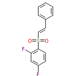 InChI=1/C14H10F2O2S/c15-12-6-7-14(13(16)10-12)19(17,18)9-8-11-4-2-1-3-5-11/h1-10H/b9-8+