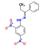 InChI=1/C15H14N4O4/c1-2-13(11-6-4-3-5-7-11)16-17-14-9-8-12(18(20)21)10-15(14)19(22)23/h3-10,17H,2H2,1H3/b16-13+