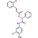 InChI=1/C24H19Cl2NO3/c1-16-11-13-19(15-21(16)26)27-24(29)23(18-8-3-2-4-9-18)30-22(28)14-12-17-7-5-6-10-20(17)25/h2-15,23H,1H3,(H,27,29)/b14-12+