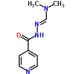 InChI=1/C9H12N4O/c1-13(2)7-11-12-9(14)8-3-5-10-6-4-8/h3-7H,1-2H3,(H,12,14)/b11-7+