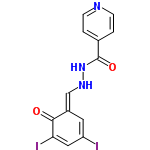 InChI=1/C13H9I2N3O2/c14-10-5-9(12(19)11(15)6-10)7-17-18-13(20)8-1-3-16-4-2-8/h1-7,17H,(H,18,20)/b9-7+