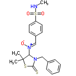 InChI=1/C20H23N3O3S3/c1-20(2)18(22(19(27)28-20)13-15-7-5-4-6-8-15)23(24)14-16-9-11-17(12-10-16)29(25,26)21-3/h4-12,14,18,21H,13H2,1-3H3/b23-14-