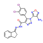 InChI=1/C20H14Cl2N8O2/c21-13-7-5-11(9-14(13)22)17-16(25-29-30(17)19-18(23)27-32-28-19)20(31)26-24-15-8-6-10-3-1-2-4-12(10)15/h1-5,7,9H,6,8H2,(H2,23,27)(H,26,31)/b24-15+