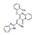 InChI=1/C25H17N5O2/c1-16-8-2-5-11-21(16)32-24-18(25(31)30-13-7-6-12-22(30)29-24)14-17(15-26)23-27-19-9-3-4-10-20(19)28-23/h2-14H,1H3,(H,27,28)/b17-14+