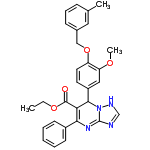 InChI=1/C29H28N4O4/c1-4-36-28(34)25-26(21-11-6-5-7-12-21)32-29-30-18-31-33(29)27(25)22-13-14-23(24(16-22)35-3)37-17-20-10-8-9-19(2)15-20/h5-16,18,27H,4,17H2,1-3H3,(H,30,31,32)