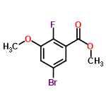 InChI=1/C9H8BrFO3/c1-13-7-4-5(10)3-6(8(7)11)9(12)14-2/h3-4H,1-2H3