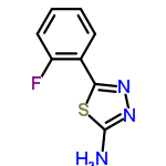 InChI=1/C8H6FN3S/c9-6-4-2-1-3-5(6)7-11-12-8(10)13-7/h1-4H,(H2,10,12)