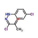 InChI=1/C9H8Cl2N2O/c1-6(14)9(11)13-12-8-4-2-7(10)3-5-8/h2-5,12H,1H3/b13-9+