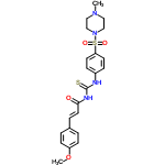 InChI=1/C22H26N4O4S2/c1-25-13-15-26(16-14-25)32(28,29)20-10-6-18(7-11-20)23-22(31)24-21(27)12-5-17-3-8-19(30-2)9-4-17/h3-12H,13-16H2,1-2H3,(H2,23,24,27,31)/b12-5+