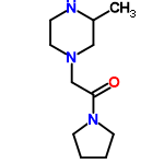 InChI=1/C11H21N3O/c1-10-8-13(7-4-12-10)9-11(15)14-5-2-3-6-14/h10,12H,2-9H2,1H3