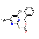 InChI=1/C14H14N2O2S/c1-10-8-11(2)16-13(15-10)19-14(17)18-9-12-6-4-3-5-7-12/h3-8H,9H2,1-2H3