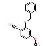 InChI=1/C15H13NOS/c1-17-14-8-7-13(10-16)15(9-14)18-11-12-5-3-2-4-6-12/h2-9H,11H2,1H3