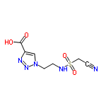 InChI=1/C7H9N5O4S/c8-1-4-17(15,16)9-2-3-12-5-6(7(13)14)10-11-12/h5,9H,2-4H2,(H,13,14)