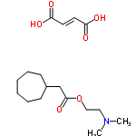 InChI=1/C13H25NO2.C4H4O4/c1-14(2)9-10-16-13(15)11-12-7-5-3-4-6-8-12;5-3(6)1-2-4(7)8/h12H,3-11H2,1-2H3;1-2H,(H,5,6)(H,7,8)/b;2-1+