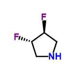 InChI=1/C4H7F2N/c5-3-1-7-2-4(3)6/h3-4,7H,1-2H2/t3-,4-/m0/s1