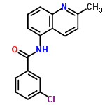 InChI=1/C17H13ClN2O/c1-11-8-9-14-15(19-11)6-3-7-16(14)20-17(21)12-4-2-5-13(18)10-12/h2-10H,1H3,(H,20,21)