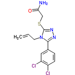 InChI=1/C13H12Cl2N4OS/c1-2-5-19-12(8-3-4-9(14)10(15)6-8)17-18-13(19)21-7-11(16)20/h2-4,6H,1,5,7H2,(H2,16,20)