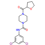 InChI=1/C16H19Cl2N3O3/c17-11-8-12(18)10-13(9-11)19-16(23)21-5-3-20(4-6-21)15(22)14-2-1-7-24-14/h8-10,14H,1-7H2,(H,19,23)