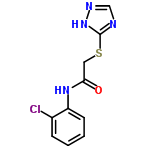 InChI=1/C10H9ClN4OS/c11-7-3-1-2-4-8(7)14-9(16)5-17-10-12-6-13-15-10/h1-4,6H,5H2,(H,14,16)(H,12,13,15)