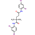 InChI=1/C19H18Cl4N2O2/c1-19(2,18(27)25-16-6-4-12(21)10-14(16)23)8-7-17(26)24-15-5-3-11(20)9-13(15)22/h3-6,9-10H,7-8H2,1-2H3,(H,24,26)(H,25,27)