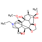 InChI=1/C24H37NO7/c1-5-25-10-20(2)7-6-14(30-4)23-17(20)18(27)24(19(23)25)22(31-11-32-24)9-13(29-3)12-8-21(23,28)16(22)15(12)26/h12-19,26-28H,5-11H2,1-4H3/t12-,13+,14+,15+,16?,17?,18+,19?,20+,21+,22-,23-,24+/m1/s1