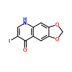 InChI=1/C10H6INO3/c11-6-3-12-7-2-9-8(14-4-15-9)1-5(7)10(6)13/h1-3H,4H2,(H,12,13)