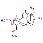 InChI=1/C25H39NO6/c1-5-26-11-23(12-30-3)7-6-19(28)25-15-8-14-17(31-4)10-24(29,16(22(25)26)9-18(23)25)20(15)21(14)32-13(2)27/h14-22,28-29H,5-12H2,1-4H3/t14-,15?,16+,17?,18?,19+,20?,21+,22-,23+,24+,25?/m1/s1