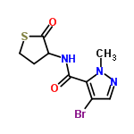 InChI=1/C9H10BrN3O2S/c1-13-7(5(10)4-11-13)8(14)12-6-2-3-16-9(6)15/h4,6H,2-3H2,1H3,(H,12,14)